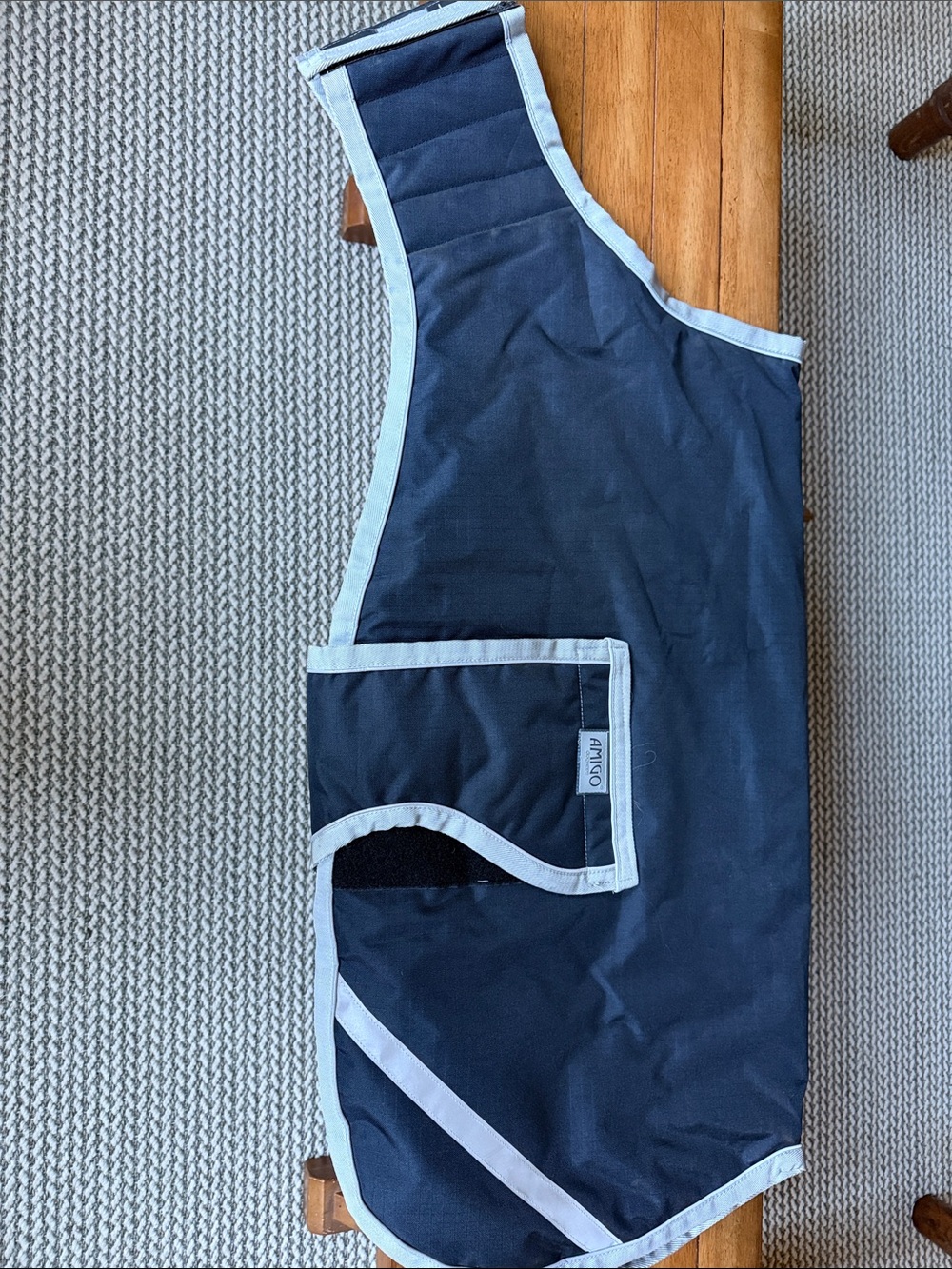 Navy Blue Amigo dog rug size 30